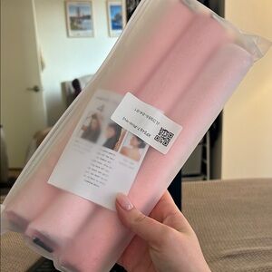 Pink Foam Rollers by Dream wave